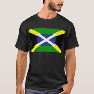 T-shirt Drapeau écossais jamaïcain - Jamaïque - Ecosse