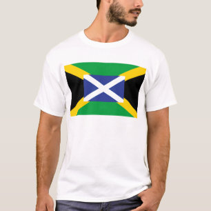 T-shirt Drapeau écossais jamaïcain - Jamaïque - Ecosse