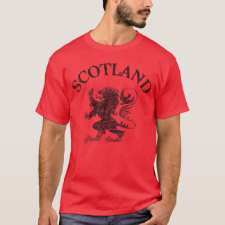 T-shirt Drapeau écossais vintage Lion Rampant Écosse rugby