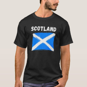 T-shirt Drapeau Écosse Souvenir Randonnée Vacances Drapeau