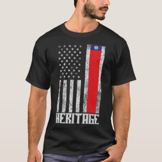 T-shirt Drapeau en détresse du Belize Hispanic Heritage