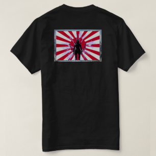 T-shirt Drapeau encadré japonais & Soleil Levant Samurai G