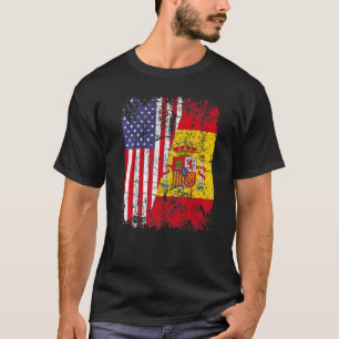 T-shirt Drapeau espagnol américain Espagne Usa Bandera Esp