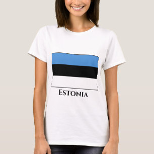 T-shirt Drapeau estonien