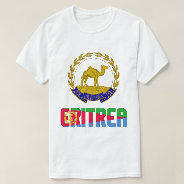 T-shirt Drapeau et blason d'Érythrée Patriotique (Design devant)