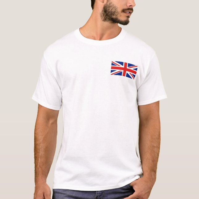 T-shirt Drapeau et carte BRITANNIQUES (Devant)