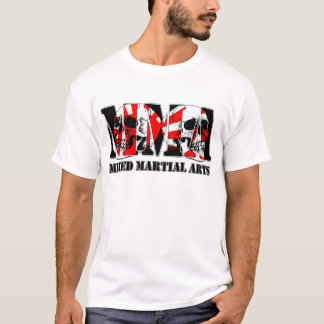 T-shirt Drapeau et crânes mélangés du Japon d'arts