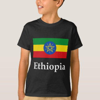 T-shirt Drapeau et nom de l'Ethiopie