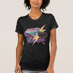 T-shirt Drapeau et os croisés de Supergirl