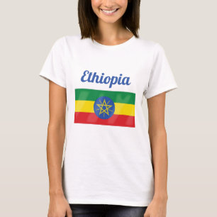 T-shirt Drapeau Éthiopie