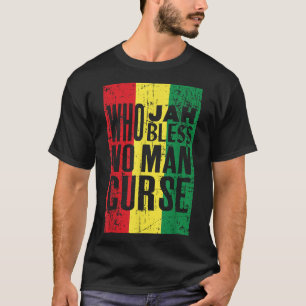 T-shirt Drapeau Éthiopie Rastafari jamaïcain Rastafarian