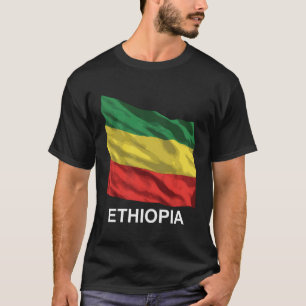 T-shirt Drapeau éthiopien