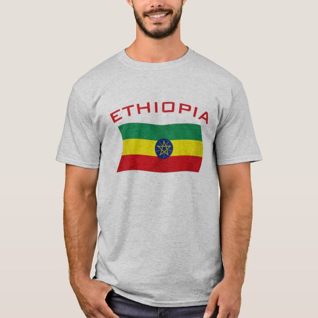 T-shirt Drapeau éthiopien 2 (Devant)