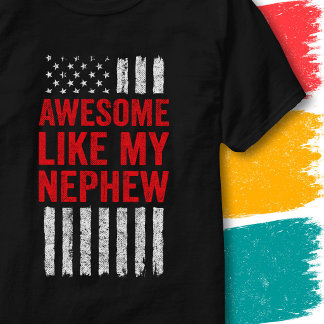 T-shirt Drapeau étoilé Citation Génial Comme Mon Neveu