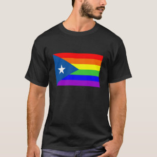 T-shirt drapeau fier gai d'arc-en-ciel de pays de Porto
