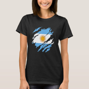 T-shirt Drapeau fière Argentine Carte du pays Drapeau Arge