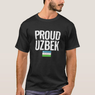 T-shirt Drapeau Fière d'Ouzbékistan