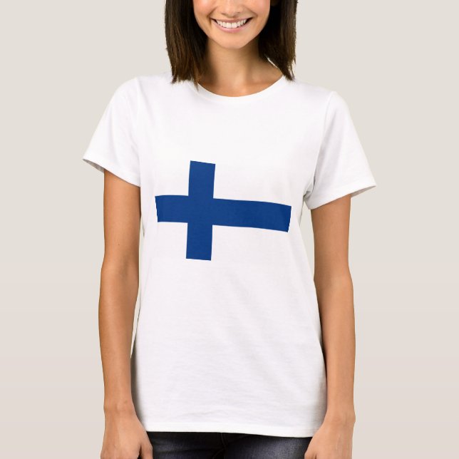 T-shirt Drapeau finlandais (Finlande) (Devant)