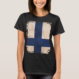 T-shirt Drapeau Finlande