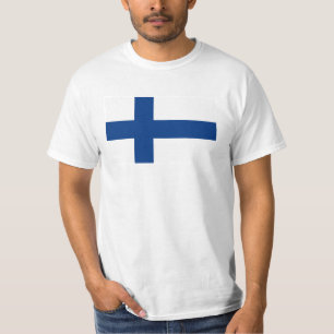 T-shirt Drapeau Finlande
