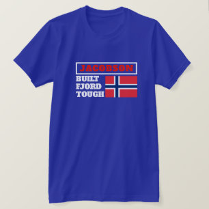 T-shirt Drapeau "Fjord Tough" et drapeau norvégien