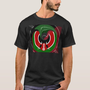 T-shirt Drapeau Fluid Kenyan : Un design moderne