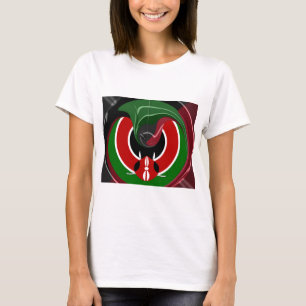 T-shirt Drapeau Fluid Kenyan : Un design moderne