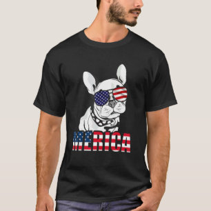 T-shirt Drapeau Français Bulldog Américain Américain Meric