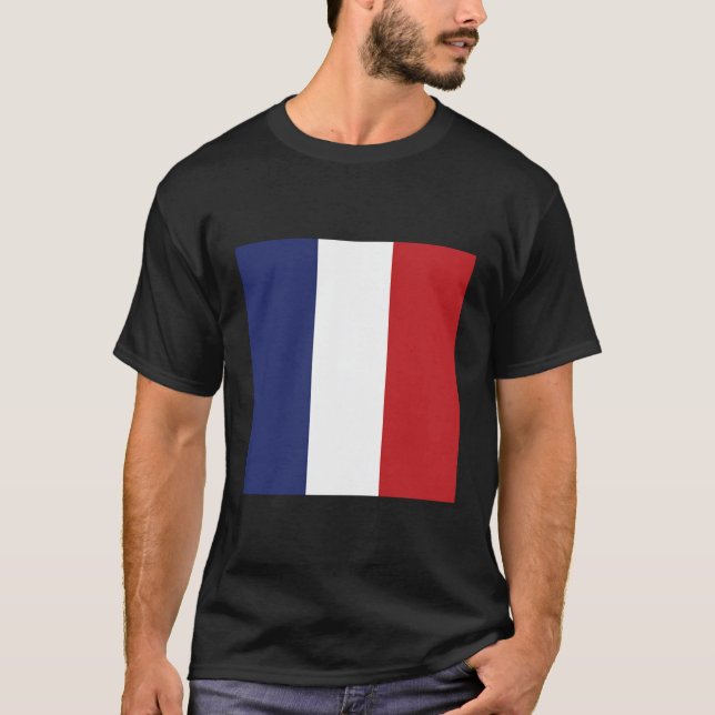 T-shirt Drapeau Français France (Devant)