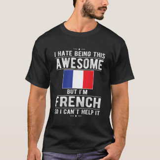T-shirt Drapeau Français France Racines françaises