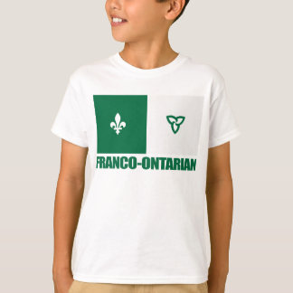 T-shirt Drapeau franco-ontarien