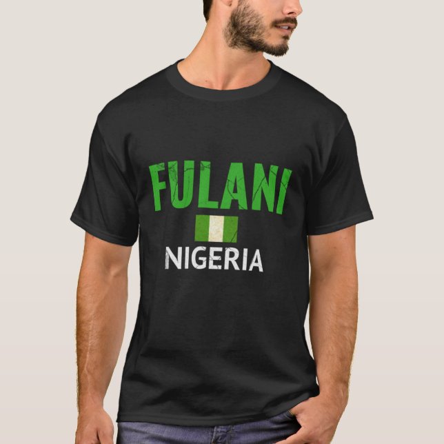 T-shirt Drapeau Fulani Full Peul Fula (Devant)
