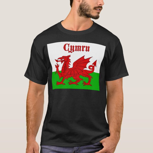 T-shirt Drapeau gallois Cymru (Devant)
