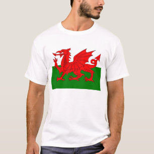 T-shirt Drapeau gallois dragon rouge gallois