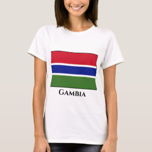 T-shirt Drapeau Gambie