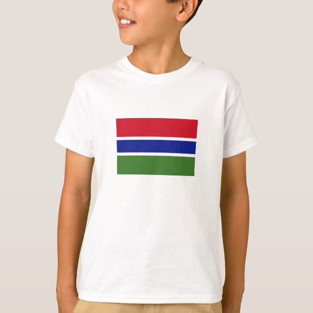 T-shirt Drapeau Gambie (Devant)
