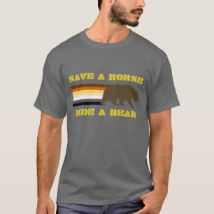 T-shirt Drapeau Gay Bear Pride Enregistrer Un Cheval Ride 