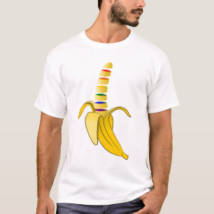 T-shirt Drapeau Gay pride banane