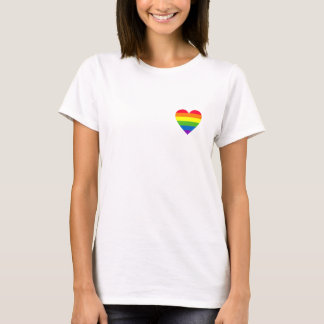 T-shirt Drapeau Gay pride, Rainbow Heart, Hipster, LGBT Pr