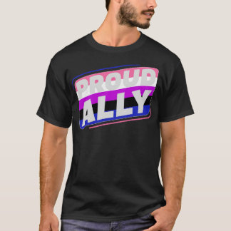 T-shirt Drapeau Genderfluide Fier Ally LGBT Drapeau Gender