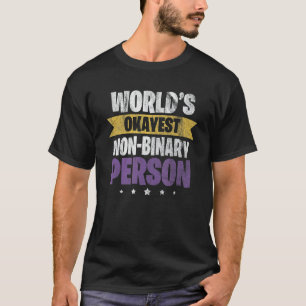 T-shirt Drapeau Genderqueer non binaire Personne non binai