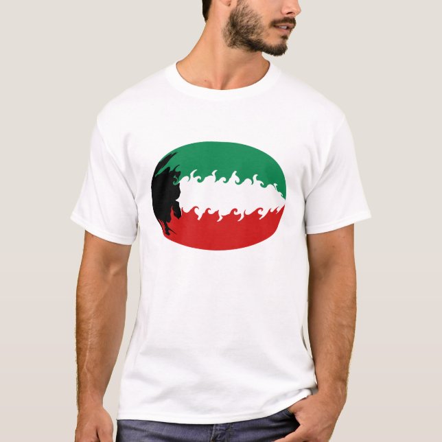 T-shirt Drapeau Gnarly Kowéit du Kowéit (Devant)