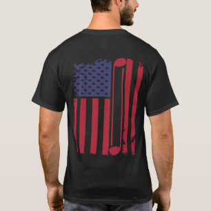 T-shirt Drapeau Golf USA
