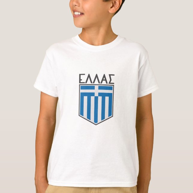 T-shirt Drapeau grec (Devant)