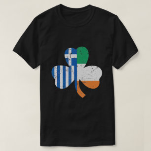 T-shirt Drapeau grec de la Saint-Patrick Irlande Grèce