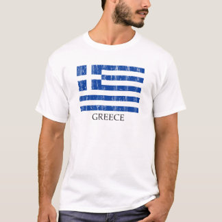 T-shirt Drapeau grec vintage