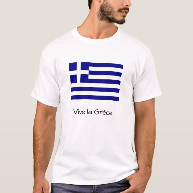 T-shirt Drapeau grèce (Devant)