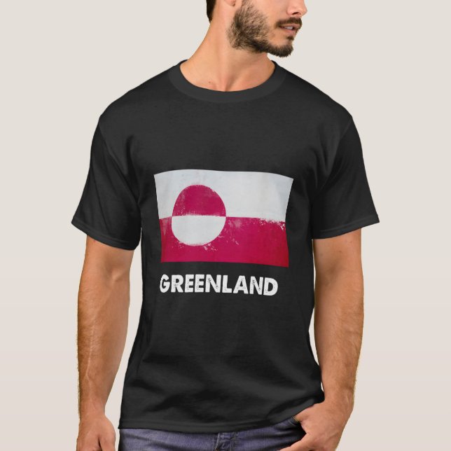 T-shirt Drapeau groenlandais (Devant)