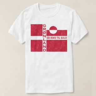 T-shirt Drapeau Grønland Er Ikke Til Salg