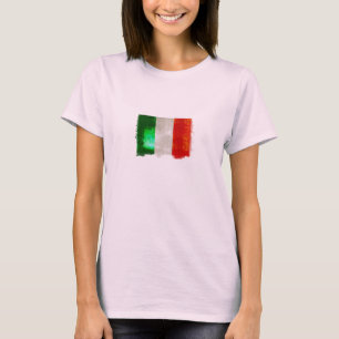 T-shirt Drapeau grunge de l'Italie pour des Italiens de
